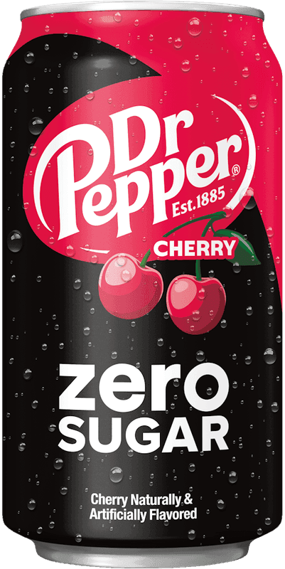 A can of Dr Pepper Cherry Zero Sugar