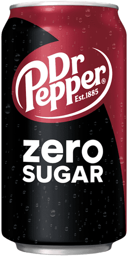 A can of Dr Pepper Zero Sugar