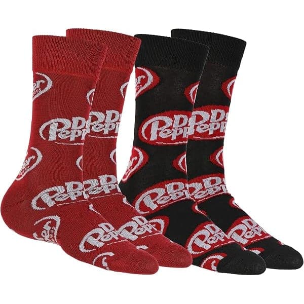 Culture Fly Dr Pepper Crew Socks (2-Pack)