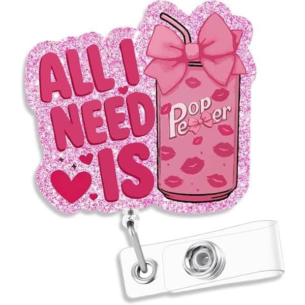 Dr Pepper Retractable Badge Reel
