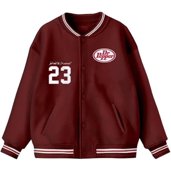 Dr Pepper Women's Varsity Bomber Jacket