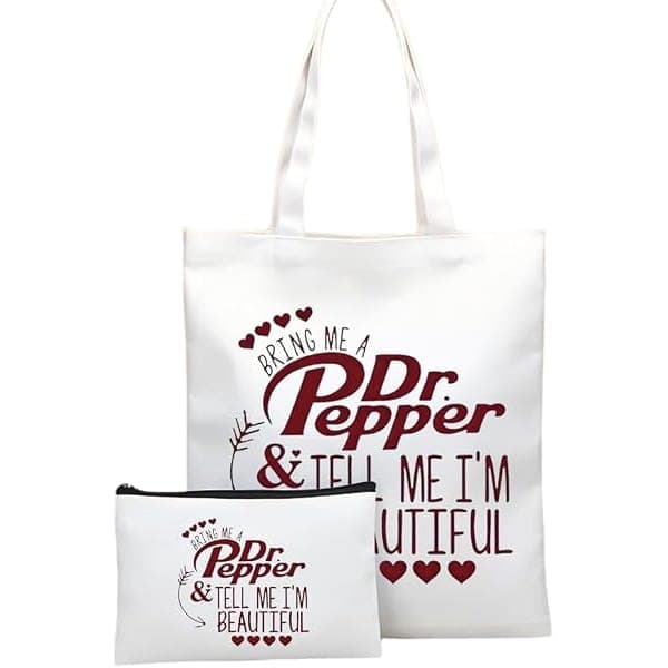 Dr Pepper "Baggage" Funny Canvas Tote