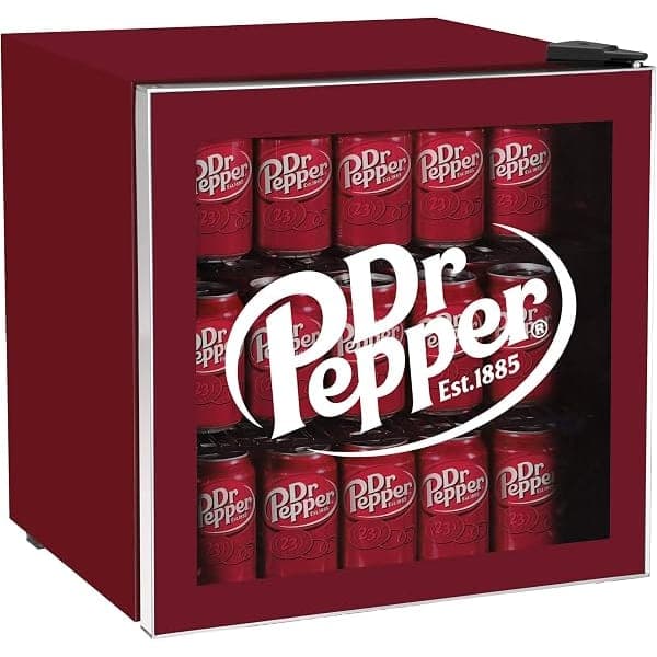 Dr Pepper 50-Can Glass-Door Mini Fridge