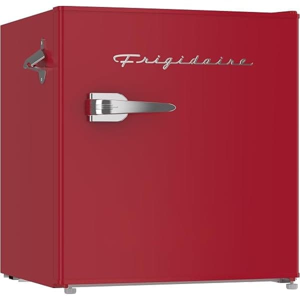 Retro Red Bar Fridge with Bottle Opener