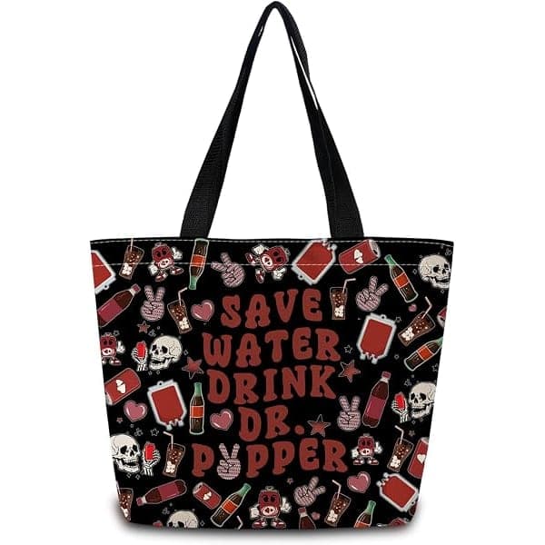 "Save Water, Drink Dr Pepper" Tote Bag
