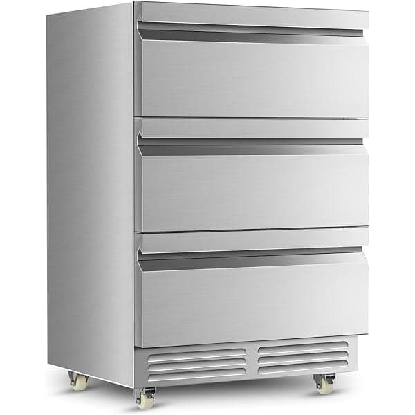 190-Can 3-Drawer Beverage Fridge