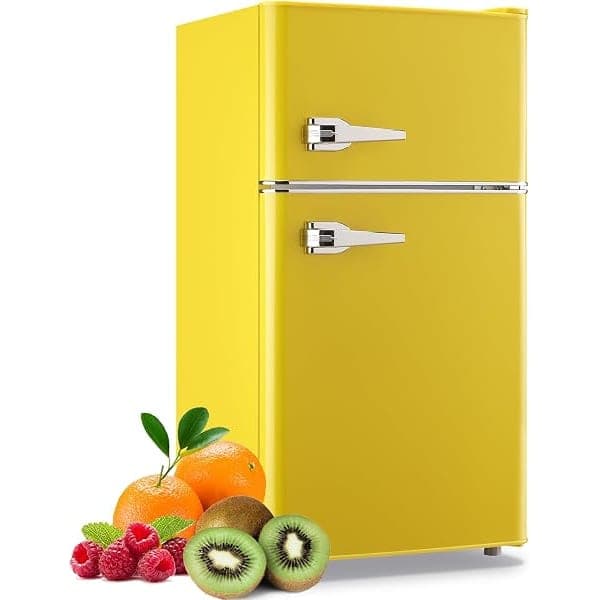 3.5 Cu. Ft. Retro Mini Fridge with Freezer