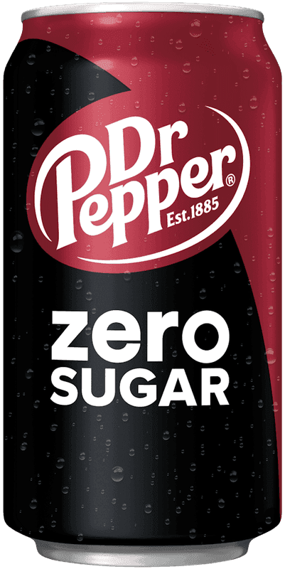 A can of Dr Pepper Zero Sugar