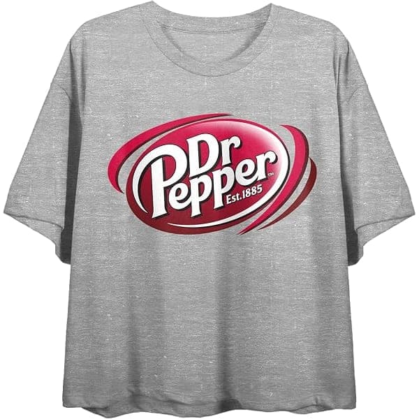 Dr Pepper Classic Logo Crop Tee