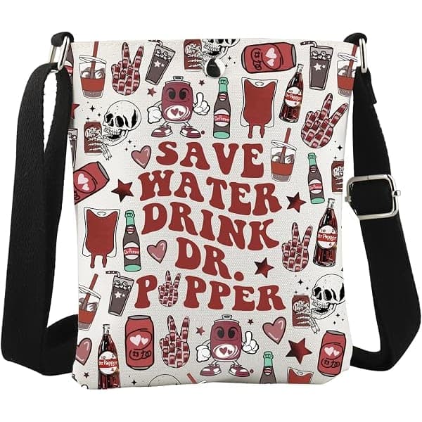 Dr Pepper Soda Lover Crossbody Bag