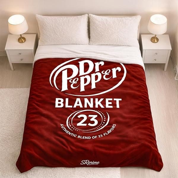 Dr Pepper XL Fleece Blanket (80" x 60")
