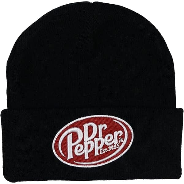 Dr Pepper Embroidered Knit Beanie