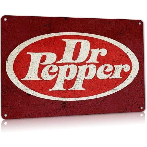Vintage Dr Pepper Soda Shop Tin Sign (8x12)