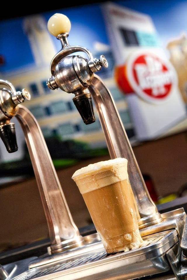 A Dr Pepper float at the museum's old soda fountain